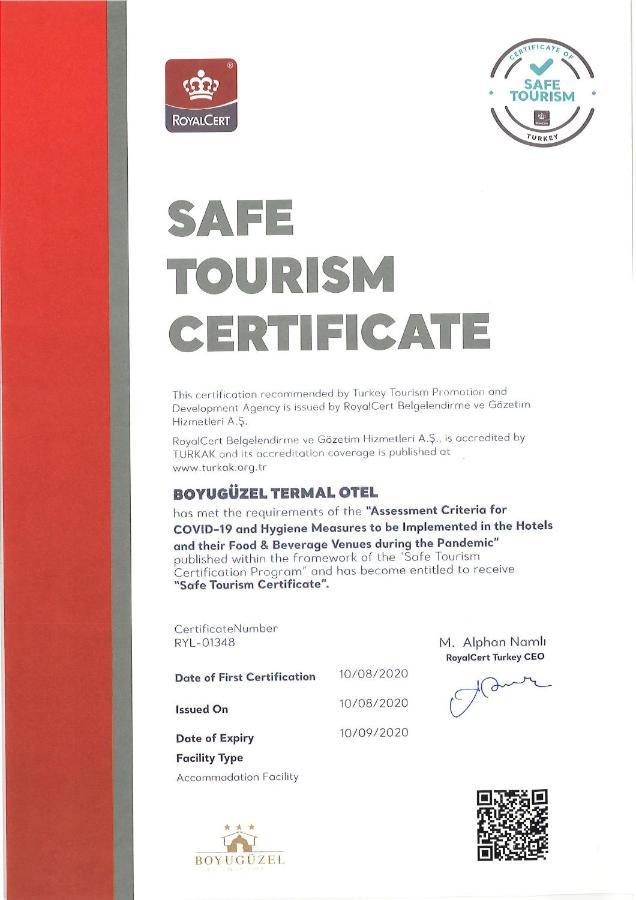 Boyuguzel Termal Hotel Bursa Zewnętrze zdjęcie